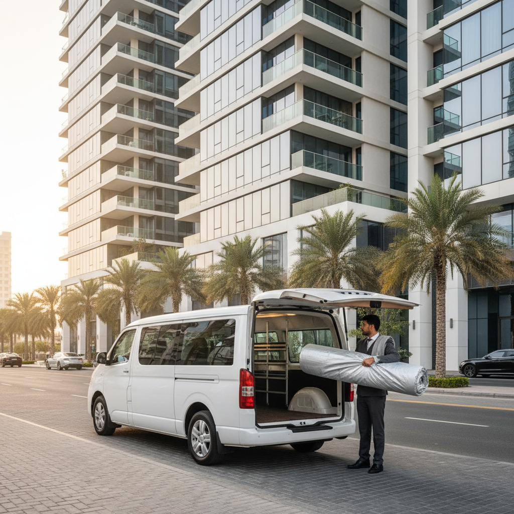 Concierge van for vehicle pickup and drop-off